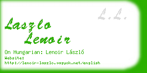 laszlo lenoir business card